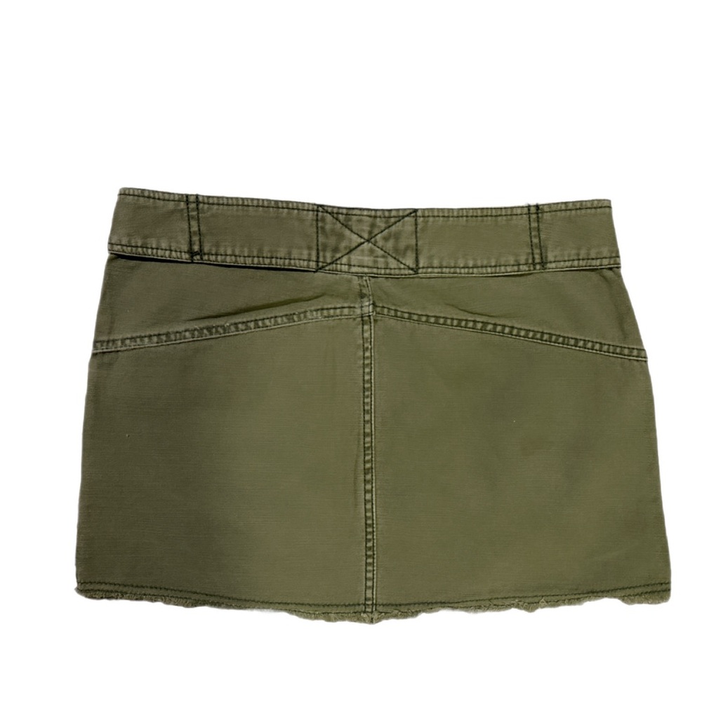 Free People Green Cargo Mini Skirt